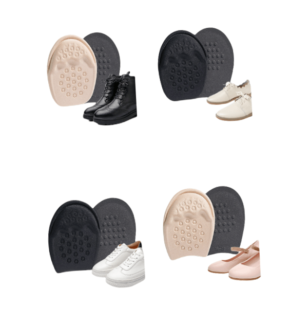 Shock-absorbing forefoot pad - Comfort insert for shoes Black 12 cm