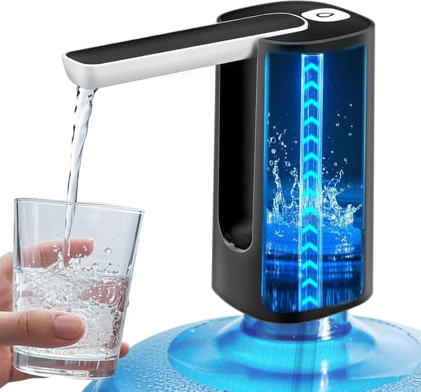 Foldable, Rechargeable, Portable, and Quiet Automatic Water Dispenser; Suitable for Camping, Travel, Home, Kitchen, and Office