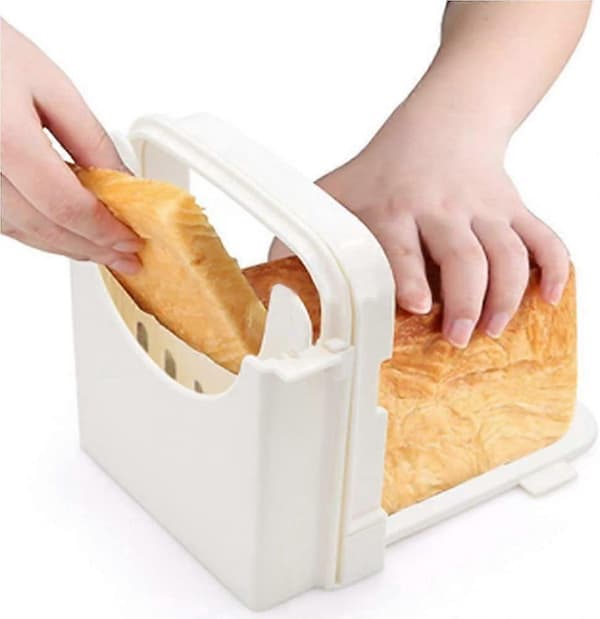 Foldable Bread Slicer Adjustable Slicing Guide Thicknesses Toast Slicer for Bread/Roast/Sandwich Maker/Loaf Slicer