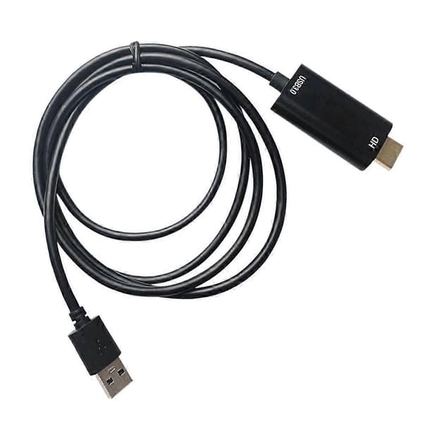 XCU01 3m HDMI HD Videokonverteringskabel USB 3.0 til HDMI 1080P Adapterkabel til Mac OS/Android/Windows