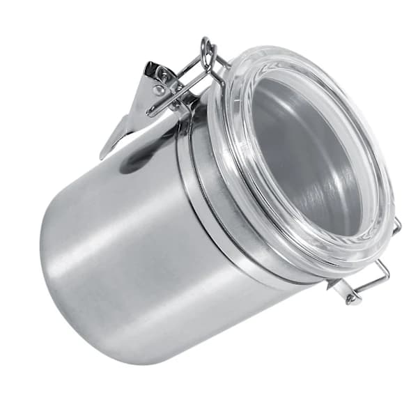 Rustfri kjøkkenbeholder for matoppbevaring, flaske, sukker, te, kaffebønner, krukke (L)【PL】