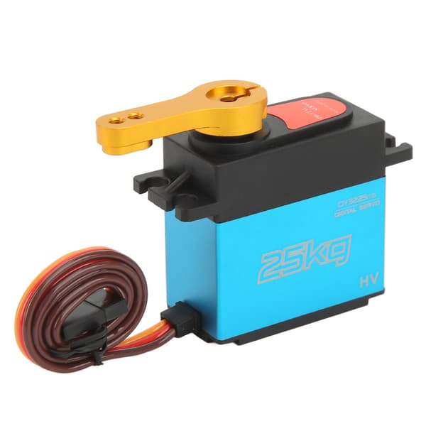 Servomotor Digital 25 kg Vandtæt Metalgear 180° Styrevinkel til Robot RC Bil Blå
