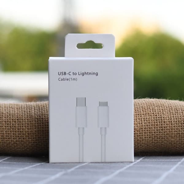 40W iPhone-oplader 14 13 12 11, Apple MFi-certificeret 2-ports 20W USB C-strømadapter hurtigoplader med 2m iPhone Lightning-kabel til iPhone