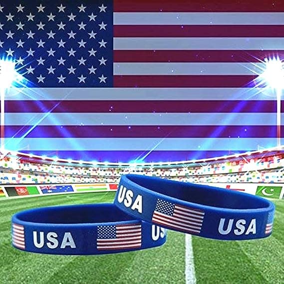 10 stk Amerikansk flaggarmbånd USA