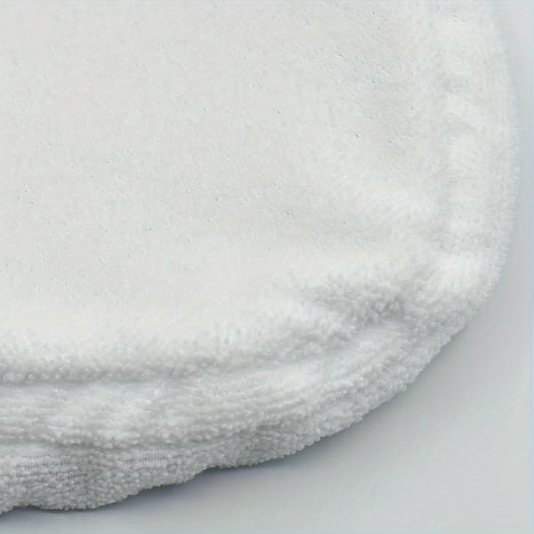 6-pak mikrofiber dampmoppe erstatningspuder med snøre, vaskbare genanvendelige refills til Vileda Steam Plus, til hårde gulve og fliser, hvid