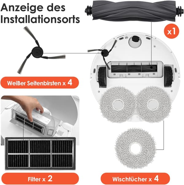 Lisävarustesarja Dreame X40 Ultra -robotti-imurille