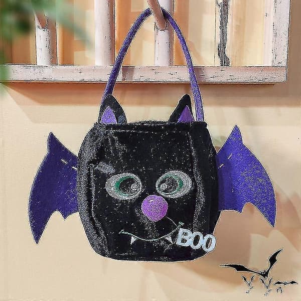 Halloween Trick Or Treat-tasker, mulepose gavekurv til Halloween-festfavoritter