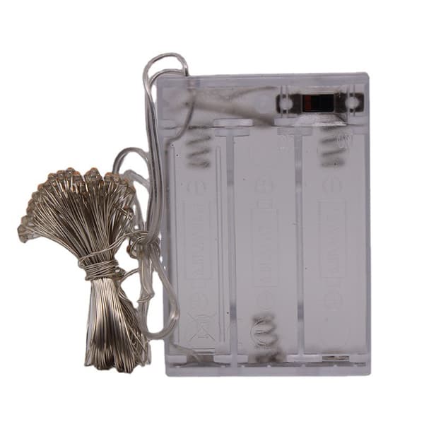 Batteridrevne 16.4Ft/5M 50 LED-lyslenker Blinkende Jul
