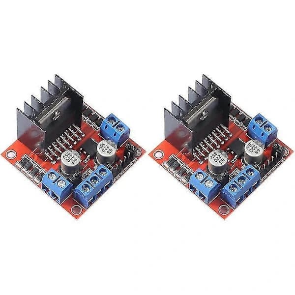 2-pak L298N Motordriver Controller Board Modul Dobbelt H-bro DC Stepper til Ar-Duino Elektrisk Projekt