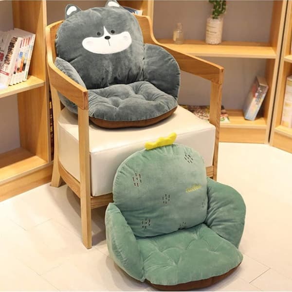 To puter for sete og rygg Vaskbare puter med ryggstøtte for stoler Kontorstol/Spisestol/Sofa/Gamingstoler