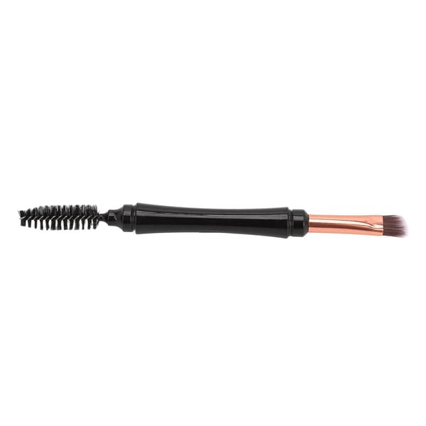 Eyebrow Brush Double-Sided Spiral Portable Versatile Exquisite Angled Brush with Guard for Beginners