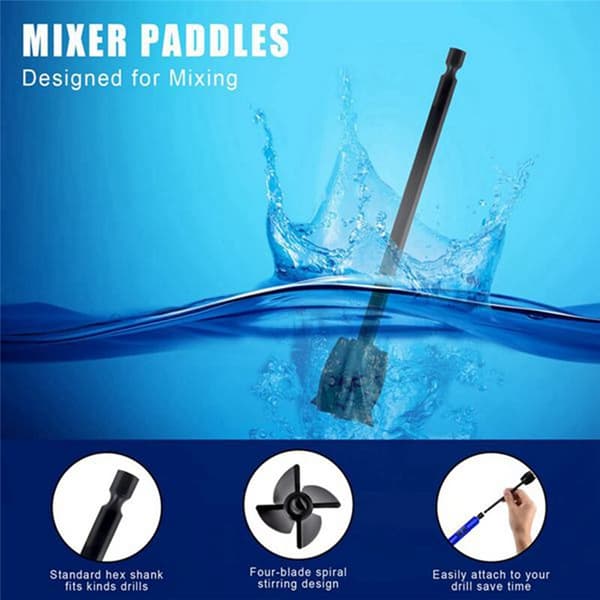 Mixer Attachment Drill for Resin, 5-pack Epoxy Resin Attachment, Spiral Stirrer Mixing Paint