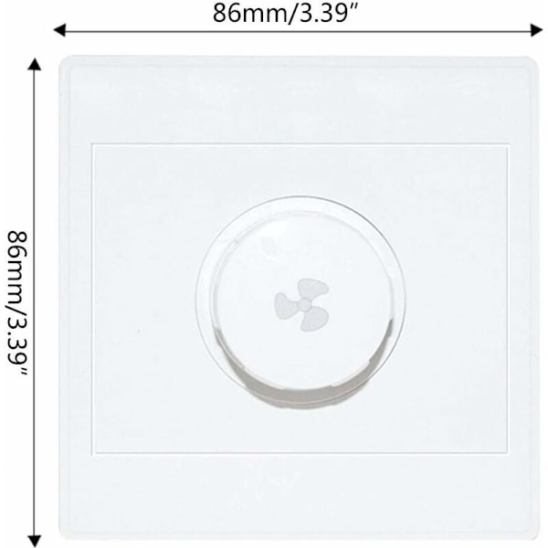 220V 10A Ceiling Fan Speed Controller, Compatible with 15-300W Dimmers, Wall Switch for Smooth Speed Adjustment