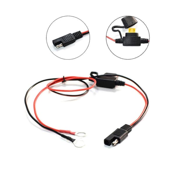 12V Terminal Til SAE Hurtigudløserkabel Motorcykel Batteri Udgangsstik