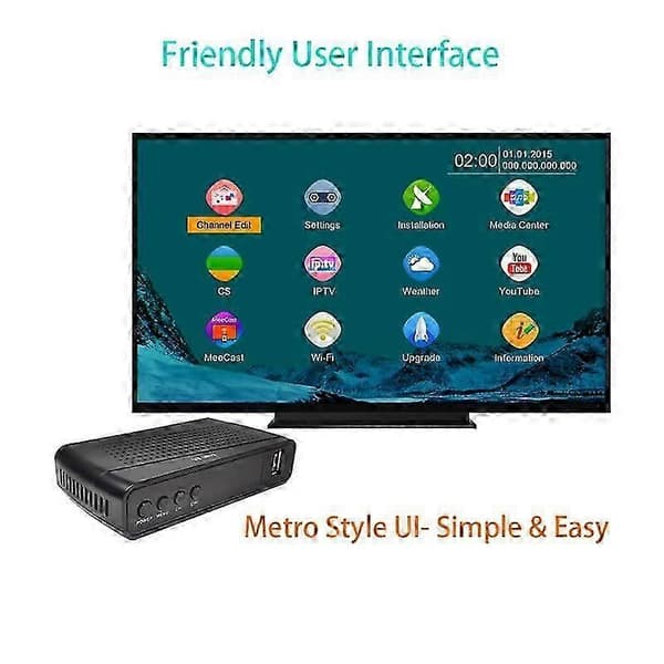 DVB-S2 Satellittdekoder T2-MI Tuner Mottaker DVBS2 Satellittmottaker