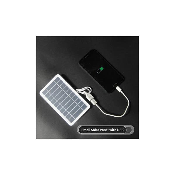 Liten solcellepanel, liten solcellepanel med USB DIY Solcelle i monokrystallinsk vanntett Camping Solenergipanel for Banktelefon