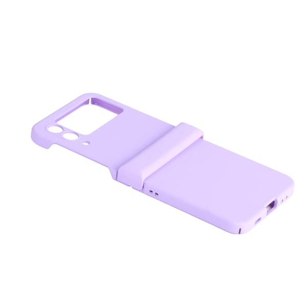 Foldable Screen Phone Case Ultra Thin Scratch Resistant Shockproof Portable Mobile Phone Protective Shell Purple for Zflip3
