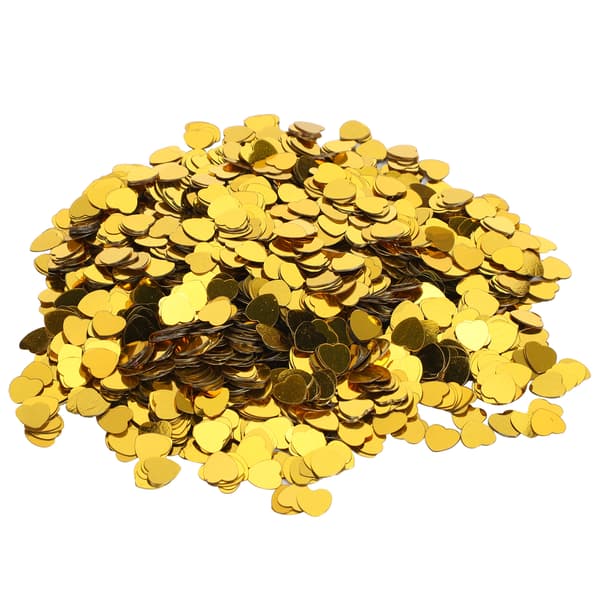 3000 stk hjerteformet konfetti Valentinsdag bryllupsglitter strø festdekorasjoner (gull)