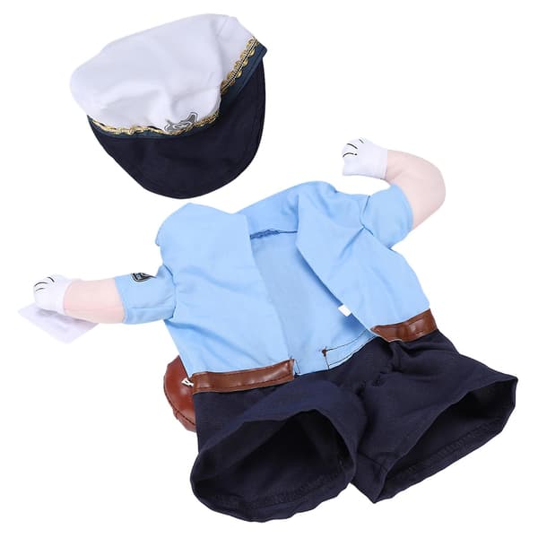 Sød politiuniform til katte og hunde (M), polyester Halloween-tøj