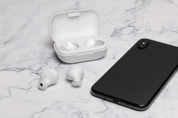 T210 TWS in-ear ørepropper med ladeetui, TWS, hvit Vit