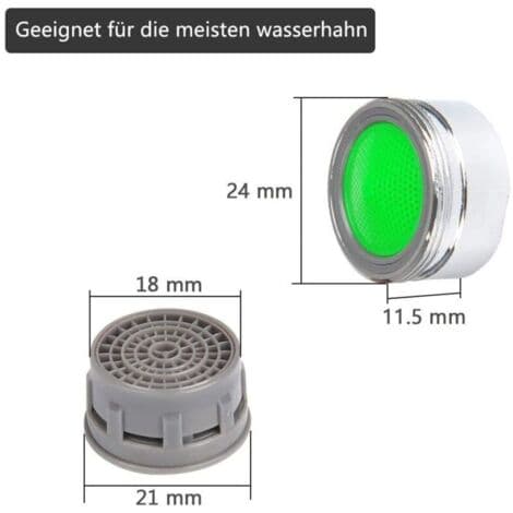 10-pack M24 kranluftare med ABS-filter och blandningsnyckel
