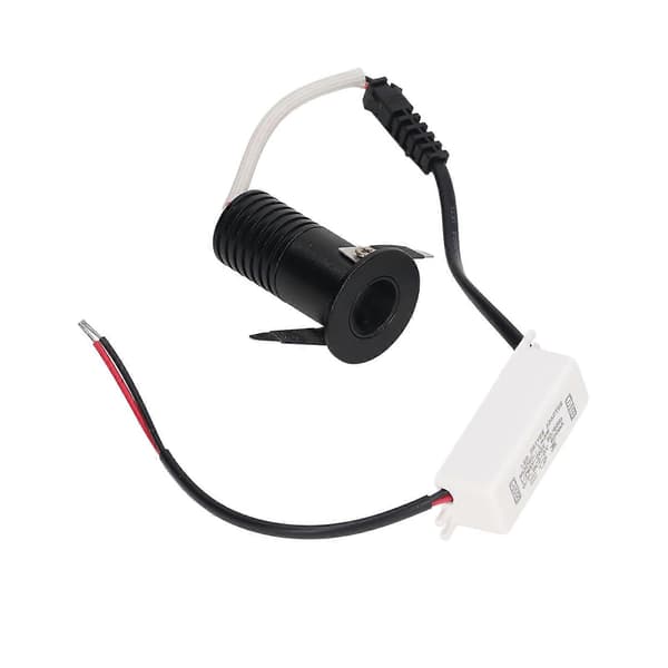 LED Innfelt Spotlight Mini Under Skaplampe Downlights med LED-driver AC85-265V Varmhvit 3000K