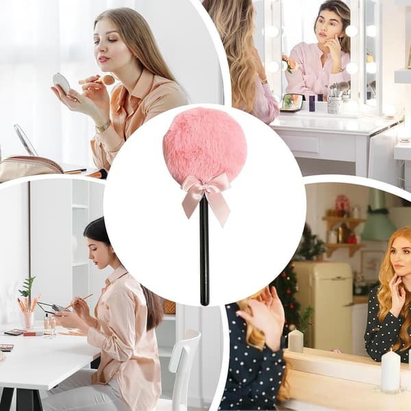 Pudderkvast til ansigtet, blød, skønhedsværktøj, genanvendelig, i form af -