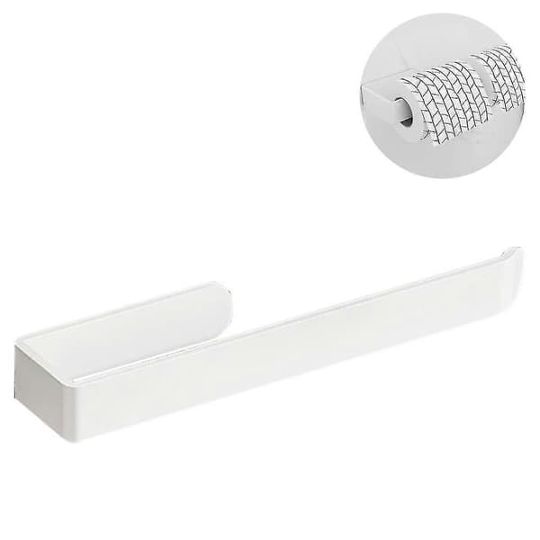 Toiletpapirholder, Moderne Badeværelse Toiletpapirholder Rulle, Rustfrit Stål Vægmontering Mat Hvid -Yx
