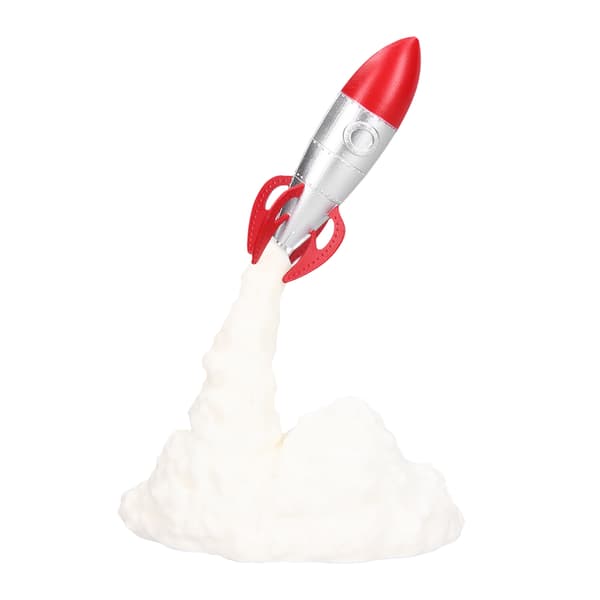 3D Printing Rocket Lamp Innovative Bedside Lamp USB Charging LED Night Light Indoor Decoration