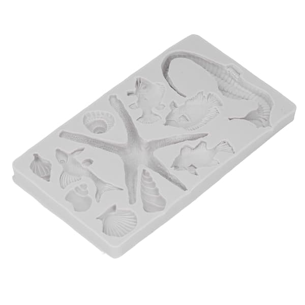 Silikoneform Grå DIY Søpindsvin Søhest Form Genanvendelig Non Stick Elastisk Silikone Kage Chokolade Isbit Fondant Form