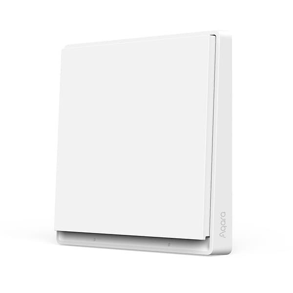 Aqara E1 Smart Trådløs Bryter Veggbryter Zigbee Intelligent Dobbelkontroll Enknappskontroll Ekstrem S Hvit White