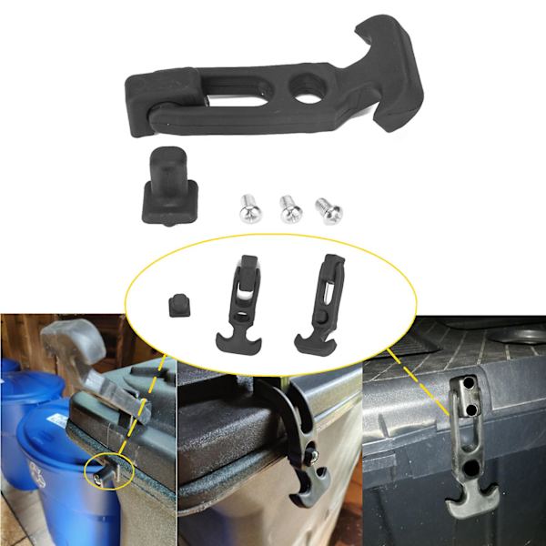Rubber T-Handle Latch Practical Spare Parts Black T-Handle Toolbox Latch for Golf Carts 2pcs 2pcs