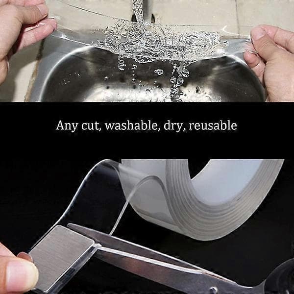 Dubbelsidig Nanotejp Transparent 3M Längd Transparent