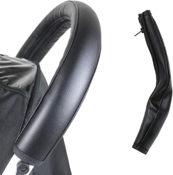 58cm Leather Handle Cover for Stroller, Stroller Handle Cover, Stroller Handle Cover, Stroller Handle Cover, Removable Armrest Handle