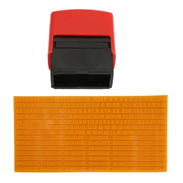 Date Stamp 46ml 0.15in High Quick Drying Clear Inking ABS Personal Date Stamp for Store Office DIY