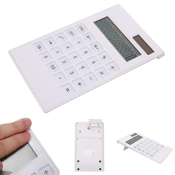 Creative Slim 12 Digital Calculator Dual Power Solar Crystal