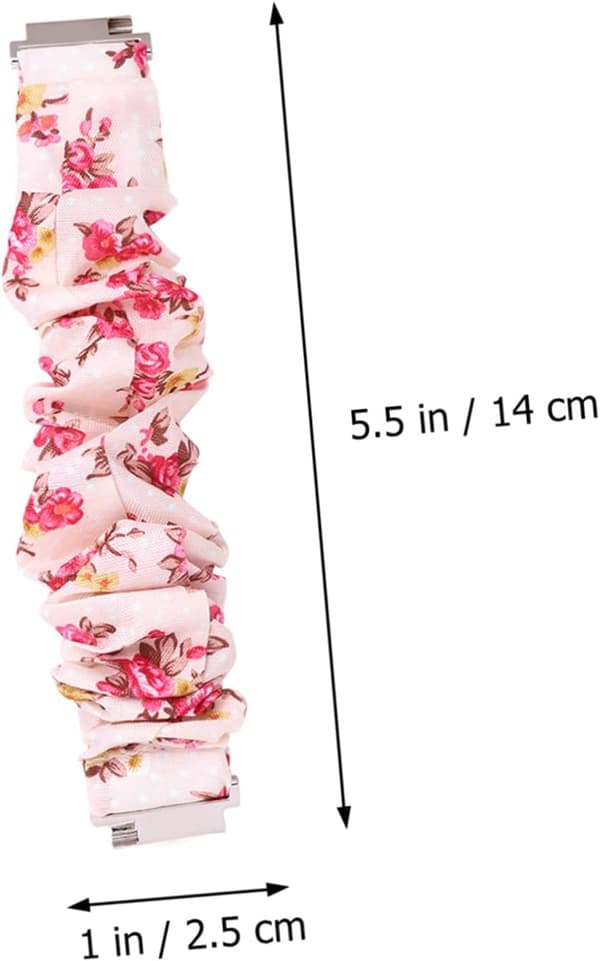udskiftningsarmbånd til ur, elastiske hårbånd, vævet, letvægts, til hverdagsbrug, til kvinder og piger, pink -