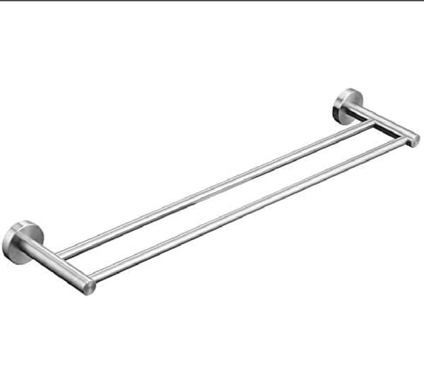 Vægmonteret håndklædeholder til badeværelse, rustfrit stål, 60 cm.