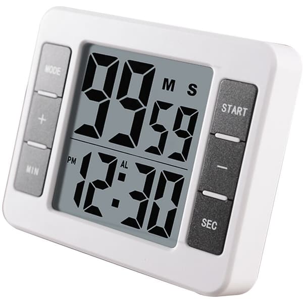 Magnetisk LCD digital køkkentimer med høj alarm nedtællingsur påmindelse 99 minutter og 59 sekunder