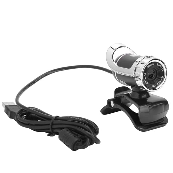 HXSJ LG68 Webcam Indbygget Lydabsorberende Mikrofon USB-kamera til Undervisning Konference Livestreaming (Sølv)