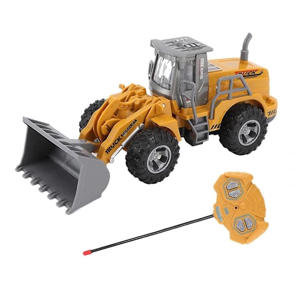 RC Construction Vehicle 4-Way Remote Control 1/30 Scale Construction Model for Children Over 3 Years Old