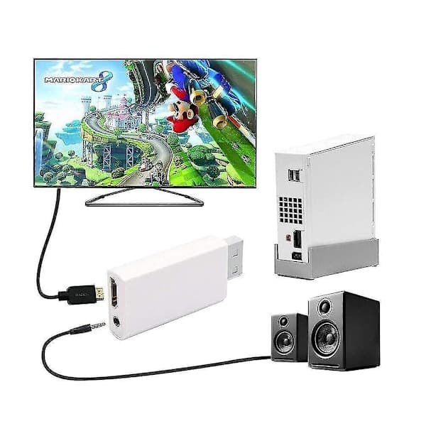 Wii to HDMI Converter Adapter with 1.5m High-Speed Conversion Cable