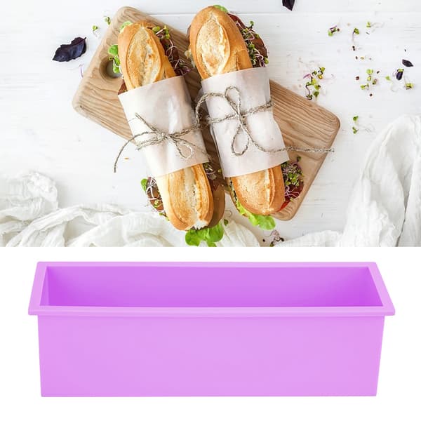 1200ML Rektangulær Silikone Sæbeform DIY Toast Form Fremstillingsværktøj