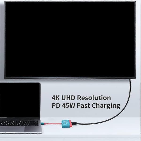 USB-C-yhteensopiva sovitin kannettavalle tietokoneelle/Pro/Android-puhelimelle, Type-C-liitäntä