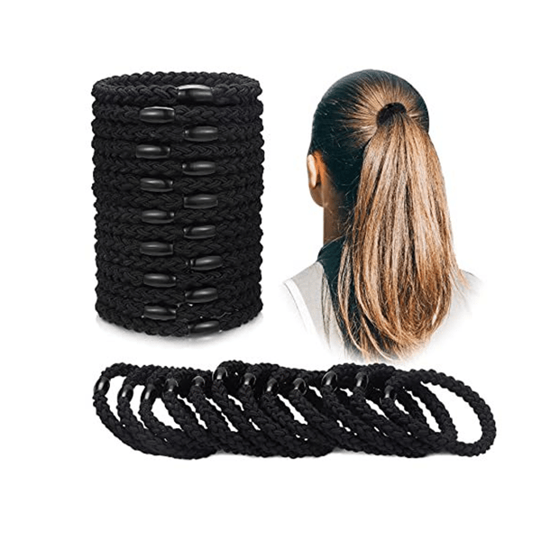 20 handgjorda knutna hårband, flätade flätor, hög elasticitet