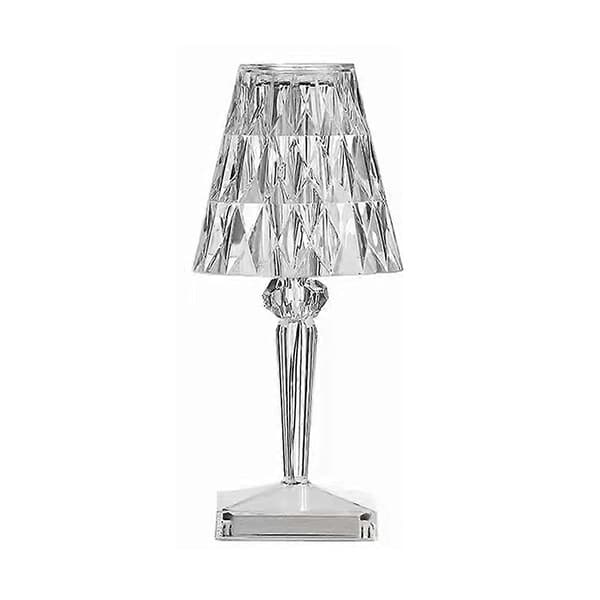 Diamant Bordlampe Krystal LED Bar Bordlampe Genopladelig Touch Sensor Dæmpbar Sengelampe til Be