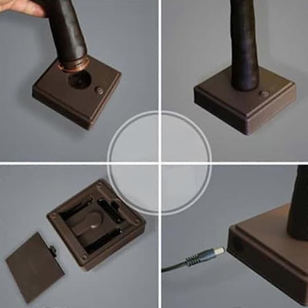24 LED Bordlampe Mini Kunstig Tre med Lys