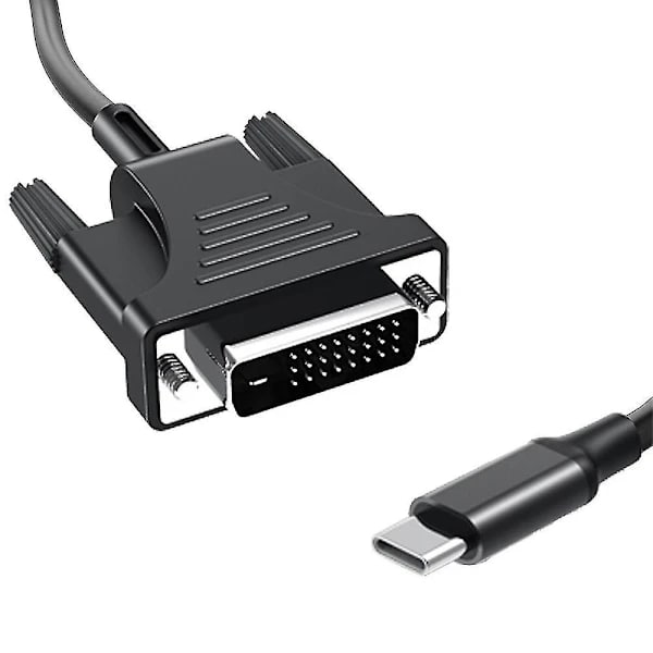 USB C til DVI-kabeladapter USB 3.1 Type C til DVI 4K-kompatibel for 3.1 til DVI-adapterkabel
