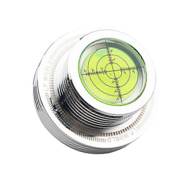 50Hz Tachometer Turntable Spirit Level Record Weights Record Stabilizer Silver Silver