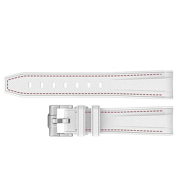 Silikone urrem til Moonswatch Swatch Hvid Hvid White